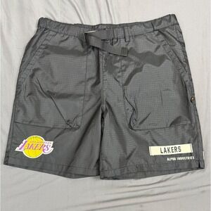 Alpha Industries x New Era Los Angeles Lakers Ripstop Utility Shorts Mens Medium